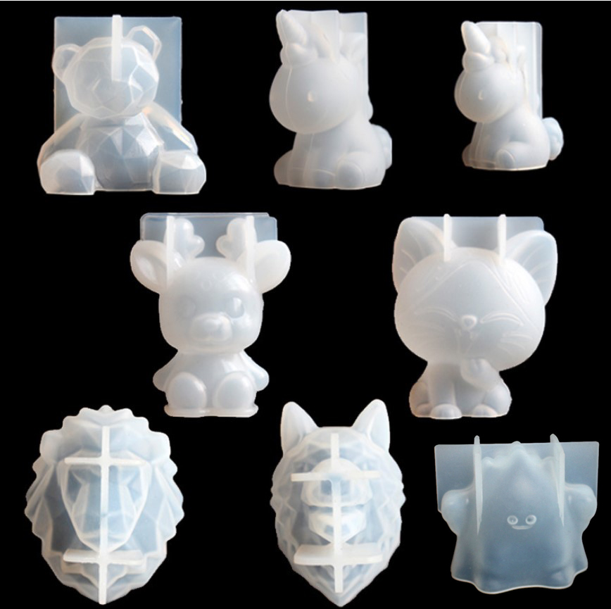 Candle Making Supplies Online - Przezroczysty jednorożec silikonowe formy z żywicy