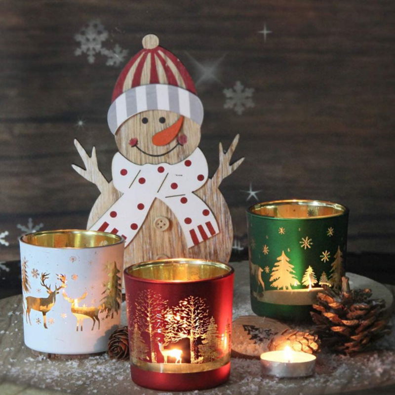 Candle Vessel Supplies - Świąteczne szklane naczynia do świec zapachowych,